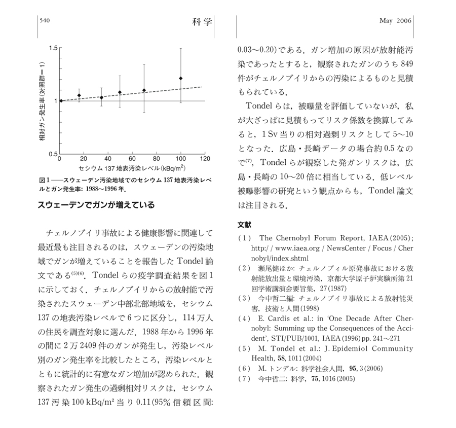 チェルノブイリ原発事故の「死者の数」と想像力3